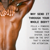 Man rubbing upper back muscles