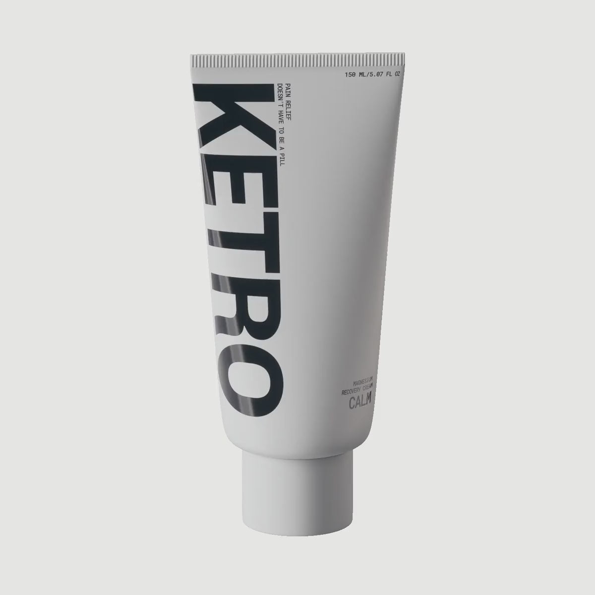 Ketro CALM magnesium cream tube 360-degree product view